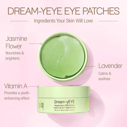 Pixi Beauty Dream-yEYE Calming Hydrogel Under Eye Patches - Vitamin A & Jasmine - 30 Pairs (60 Patches) Avelisse