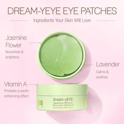 Pixi Beauty Dream-yEYE Calming Hydrogel Under Eye Patches - Vitamin A & Jasmine - 30 Pairs (60 Patches) Avelisse