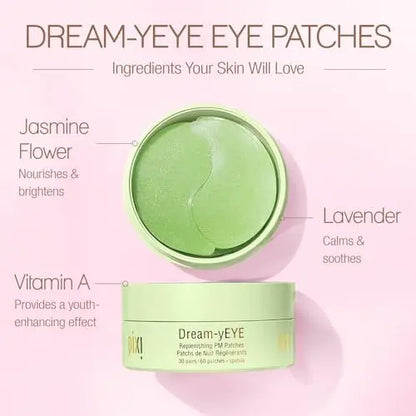 Pixi Beauty Dream-yEYE Calming Hydrogel Under Eye Patches - Vitamin A & Jasmine - 30 Pairs (60 Patches) Avelisse