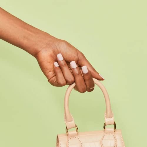 imPRESS KISS Color Press-On Manicure Fake Nails - Lovely Short Length Matte Pink Solid Color, 30 Nails - görsel 8