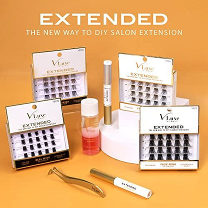 i•ENVY Extended DIY Eyelash Extension Cluster Remover with Natural Rosewater Gentle Soothing Nourishing Cleanser Avelisse