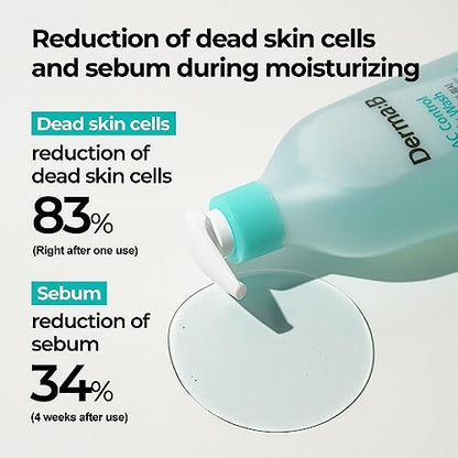 Derma B AC Control Body Wash 420ml – Anti-Blemish & Pimple Care, Hypoallergenic, Soothing Shower Gel for All Skin Types Avelisse