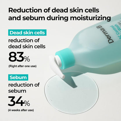 Derma B AC Control Body Wash 420ml – Anti-Blemish & Pimple Care, Hypoallergenic, Soothing Shower Gel for All Skin Types Avelisse