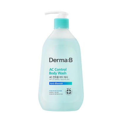 Derma B AC Control Body Wash 420ml – Anti-Blemish & Pimple Care, Hypoallergenic, Soothing Shower Gel for All Skin Types Avelisse