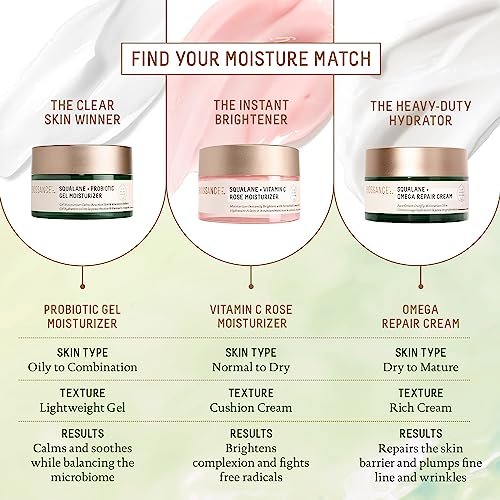Biossance Squalane + Probiotic Balancing Face Gel Moisturizer - Advanced Formula for Oily & Acne-Prone Skin, 1.69 oz Avelisse