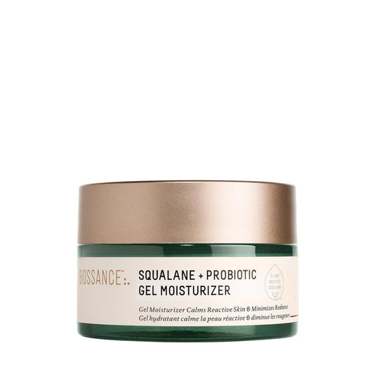 Biossance Squalane + Probiotic Balancing Face Gel Moisturizer - Advanced Formula for Oily & Acne-Prone Skin, 1.69 oz Avelisse