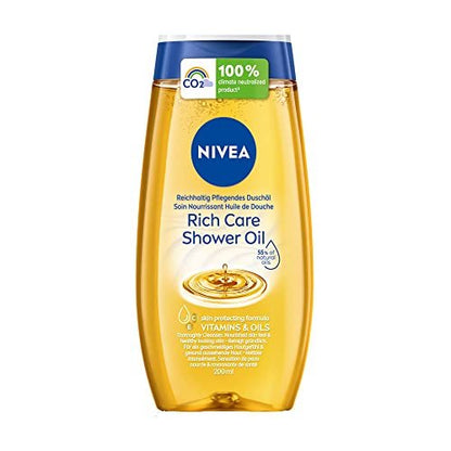 NIVEA Rich Care Intensive Nourishing Shower Oil for Dry Skin - 200 ml