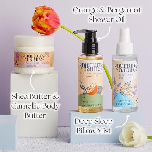 New Mom Self Care Gift Set: Body Scrub, Lavender Pillow Spray, Sleep Mask, Body Butter, Shower Gel & Bath Salts – Vegan Friendly Baby Shower Gift Basket - görsel 8