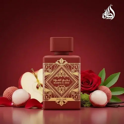 Lattafa Bade'e Al Oud Sublime Eau de Parfum - Tropical Fruity Fresh Vanilla Unisex Fragrance, 3.4 oz / 100 ml Avelisse