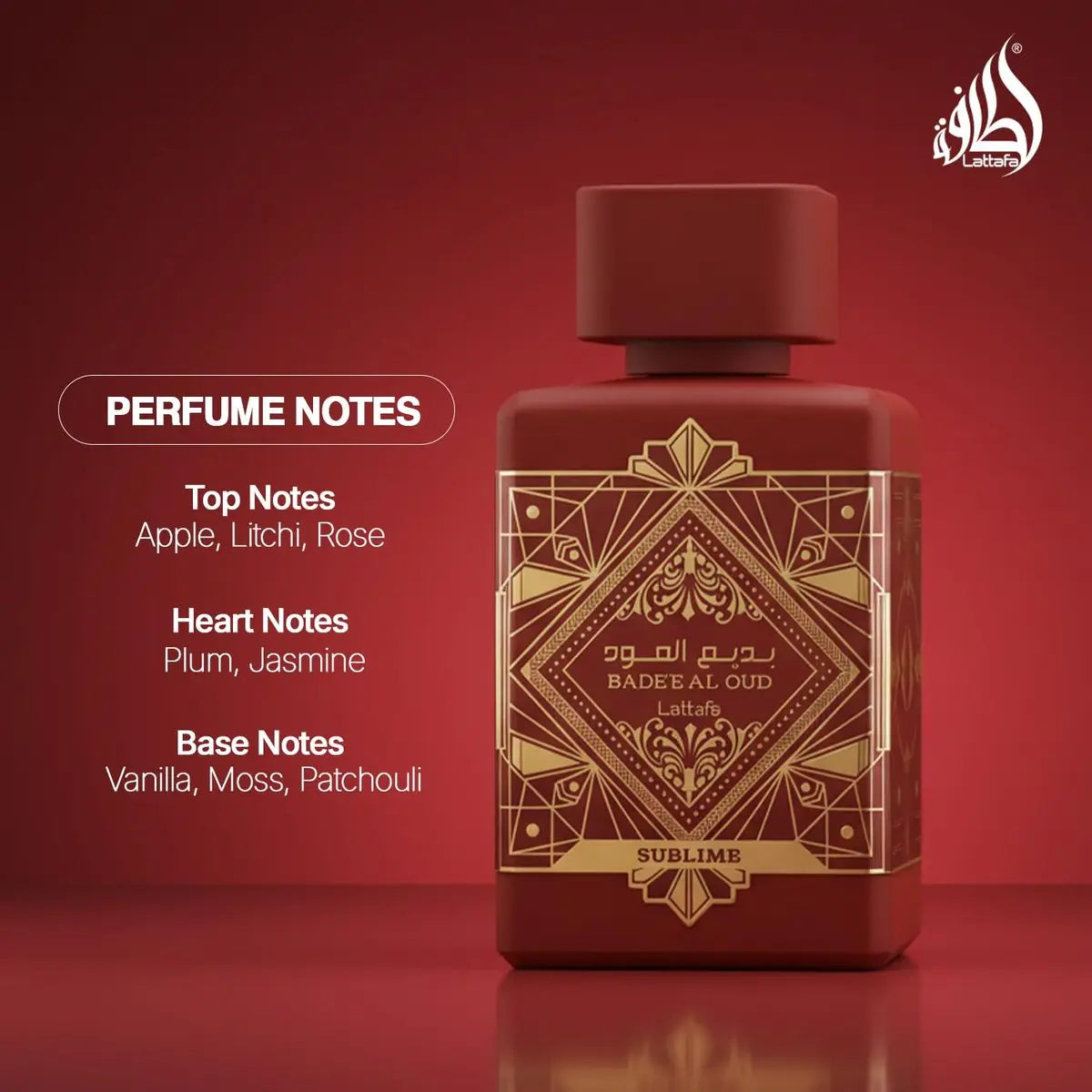 Lattafa Bade'e Al Oud Sublime Eau de Parfum - Tropical Fruity Fresh Vanilla Unisex Fragrance, 3.4 oz / 100 ml Avelisse