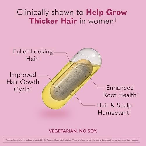 Garden of Life Hair Growth DuoCaps for Women and Men, 30ct – Vitamin Supplement for Thicker, Fuller Hair Avelisse