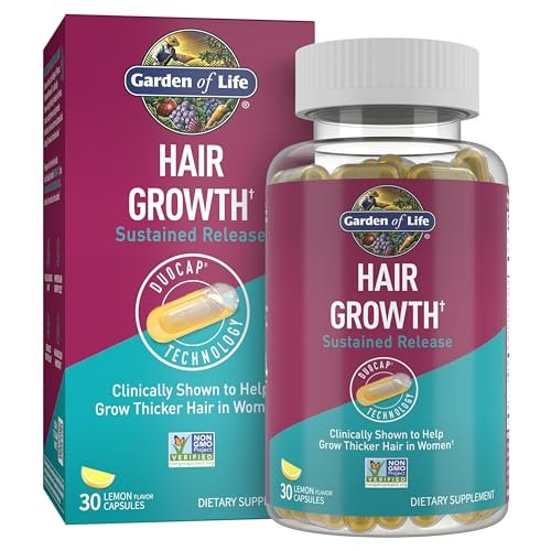 Garden of Life Hair Growth DuoCaps for Women and Men, 30ct – Vitamin Supplement for Thicker, Fuller Hair Avelisse
