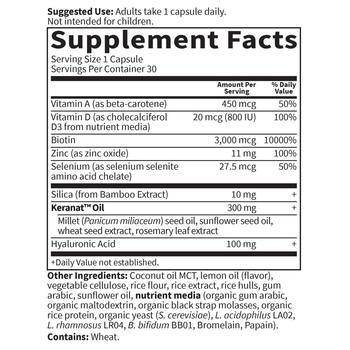 Garden of Life Hair Growth DuoCaps for Women and Men, 30ct – Vitamin Supplement for Thicker, Fuller Hair Avelisse