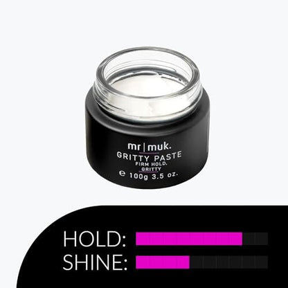 Mr MUK Strong Gritty Finish Texturizing & Reworking Paste - 100g | Ultimate Firm Hold Hair Styling for Men | Water Soluble & No Flaking Avelisse