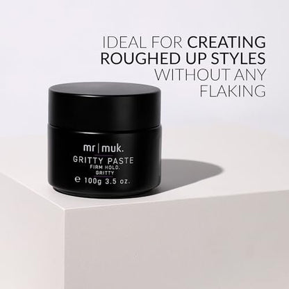 Mr MUK Strong Gritty Finish Texturizing & Reworking Paste - 100g | Ultimate Firm Hold Hair Styling for Men | Water Soluble & No Flaking Avelisse