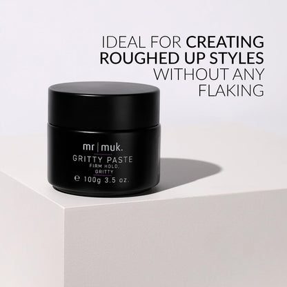 Mr MUK Strong Gritty Finish Texturizing & Reworking Paste - 100g | Ultimate Firm Hold Hair Styling for Men | Water Soluble & No Flaking Avelisse