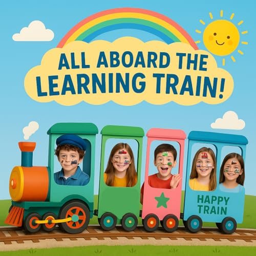 8 Sheets (96PCS) Train Temporary Tattoos – Transportation Birthday Party Decorations Supplies, Train Themed Favors, Pre-Cut Tattoo Stickers for Kids Boys Girls Classroom Prizes - görsel 12
