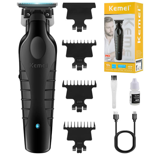 KEMEI 2299 Professional Cordless Hair Clipper for Men - Precision Trimmer, Black Avelisse