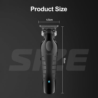 KEMEI 2299 Professional Cordless Hair Clipper for Men - Precision Trimmer, Black Avelisse