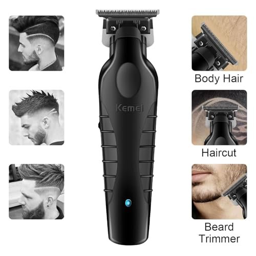 KEMEI 2299 Professional Cordless Hair Clipper for Men - Precision Trimmer, Black Avelisse