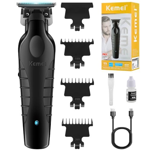 KEMEI 2299 Professional Cordless Hair Clipper for Men - Precision Trimmer, Black Avelisse