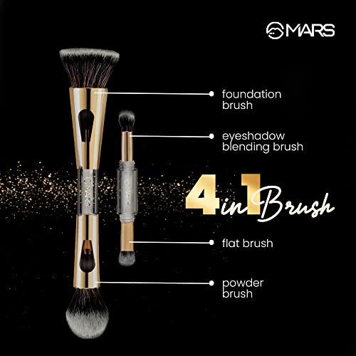 MARS 4-in-1 Travel Brush BS02 - Ultra Soft Nylon Bristles for Face Powder & Blending - görsel 6