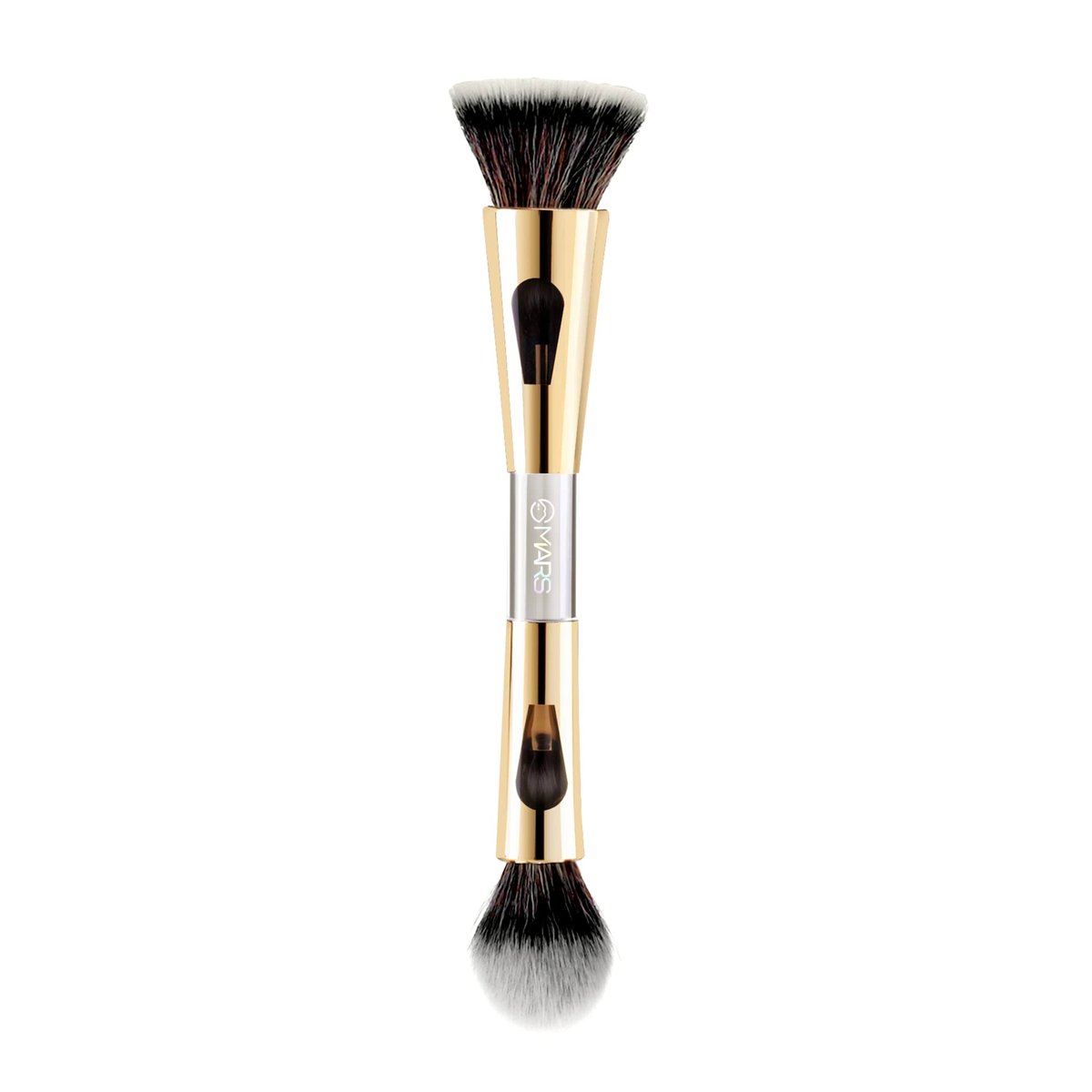 MARS 4-in-1 Travel Brush BS02 - Ultra Soft Nylon Bristles for Face Powder & Blending - görsel 3