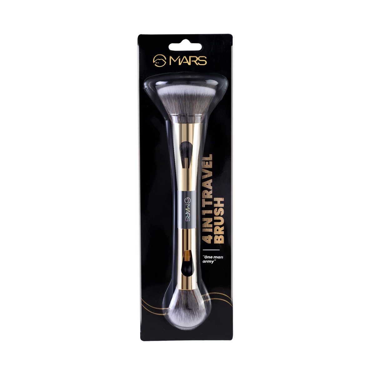 MARS 4-in-1 Travel Brush BS02 - Ultra Soft Nylon Bristles for Face Powder & Blending - görsel 15