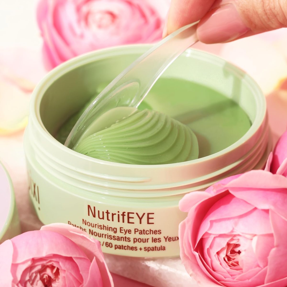 Pixi Beauty NutrifEYE Soothing Rose Under Eye Gel Patches - 30 Pairs for Puffy Eyes with Rose, Aloe Vera, and Chamomile Avelisse