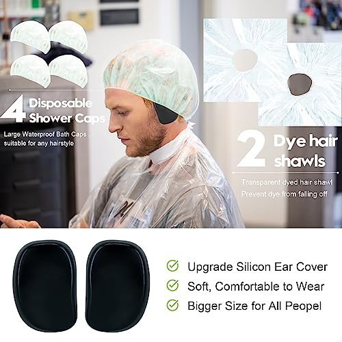 Svjetiq 21-Piece Professional Hair Dye Kit for Home Salon Bleaching & Coloring - Extra Large Black Plastic Bowls & Brushes - görsel 8