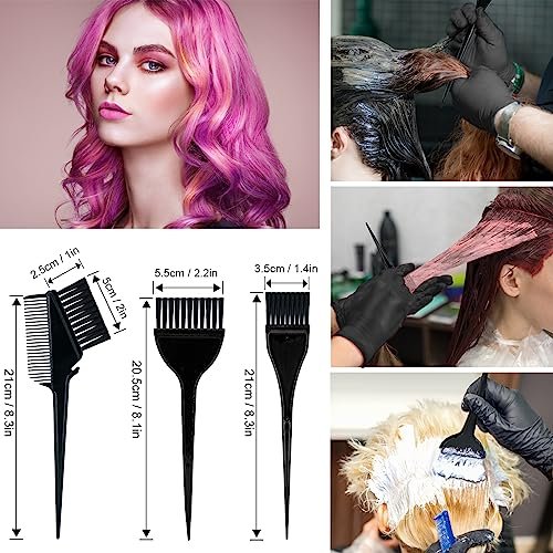 Svjetiq 21-Piece Professional Hair Dye Kit for Home Salon Bleaching & Coloring - Extra Large Black Plastic Bowls & Brushes - görsel 6