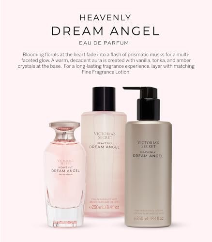 Victoria's Secret Heavenly Dream Angels Eau de Parfum 3.4 oz - Prismatic Musk, Raspberry Nectar & Amber Crystals Avelisse