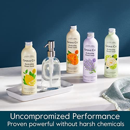 Grove Co. Hydrating Gel Hand Soap Refills (3 x 13 Fl Oz) - Plastic-Free, Natural Fragrances Avelisse