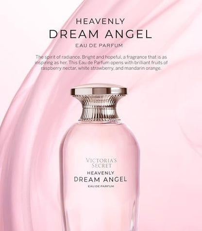 Victoria's Secret Heavenly Dream Angels Eau de Parfum - Prismatic Musk, Raspberry Nectar & Amber Crystals - Women's Perfume (1.7 oz) Avelisse