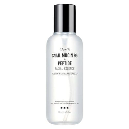 JUMISO Snail Mucin 95 + Peptide Essence - Advanced Skin Repair Serum for Acne-Prone & Sun-Damaged Skin, Non-Comedogenic Facial Moisturizer with 5-Peptide Complex, Fragrance-Free, Slow-Aging, 4.73 fl.oz. Avelisse