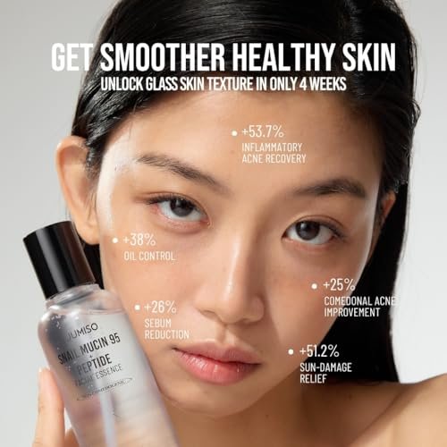 JUMISO Snail Mucin 95 + Peptide Essence - Advanced Skin Repair Serum for Acne-Prone & Sun-Damaged Skin, Non-Comedogenic Facial Moisturizer with 5-Peptide Complex, Fragrance-Free, Slow-Aging, 4.73 fl.oz. Avelisse