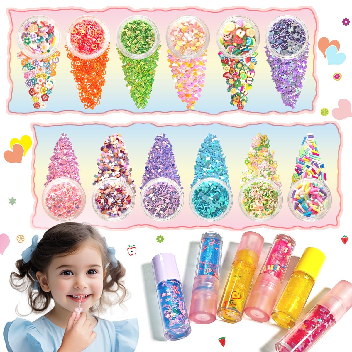 BRIPATI DIY Lip Gloss Making Kit - All-in-One Set with Clear Base, Pigments, Glitter, Tubes - Creative Gift for Women, Girls, Makeup Lovers for Christmas, Birthdays Avelisse
