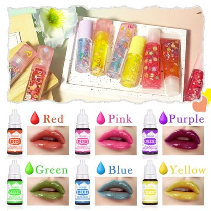 BRIPATI DIY Lip Gloss Making Kit - All-in-One Set with Clear Base, Pigments, Glitter, Tubes - Creative Gift for Women, Girls, Makeup Lovers for Christmas, Birthdays Avelisse