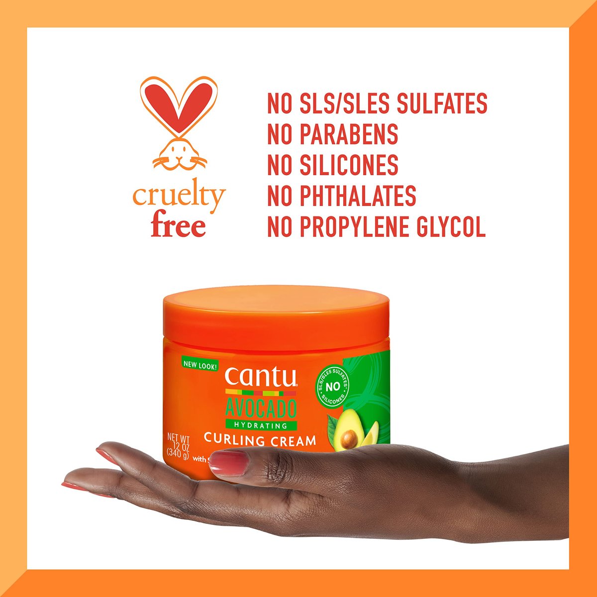 Cantu Avocado Hydrating Curling Cream (Pack of 2) - 12 oz Each Avelisse