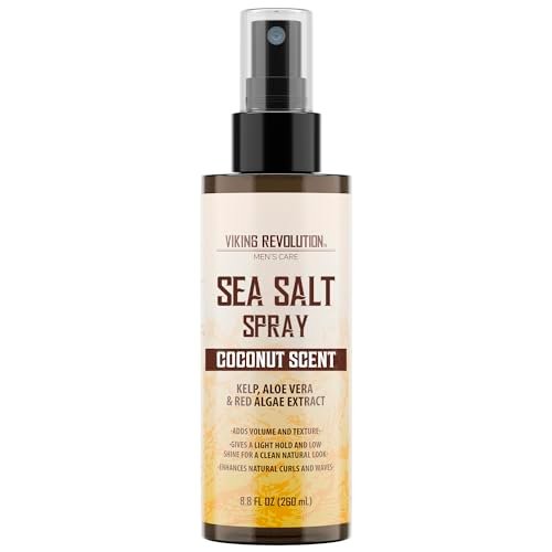 Viking Revolution Coconut Sea Salt Spray for Men – Texturizing Hair Spray with Kelp, Aloe & Red Algae for Volume and Beach Waves - görsel 2