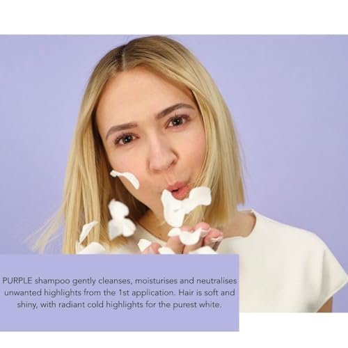 PHYTO PURPLE No Yellow Shampoo - Sulfate Free for Gray, White, and Bleached Blonde Hair - 8.45 fl oz Avelisse