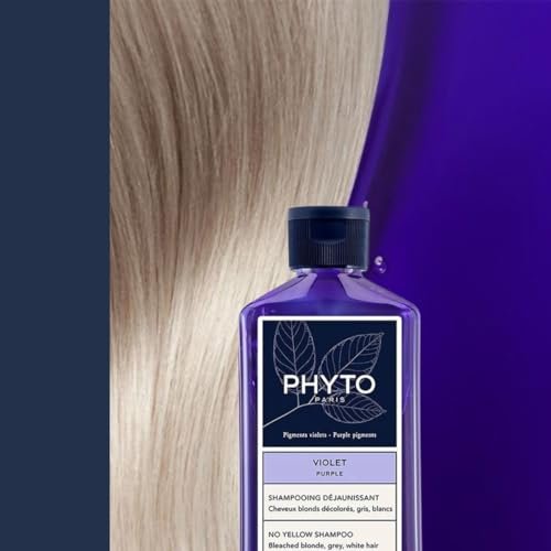 PHYTO PURPLE No Yellow Shampoo - Sulfate Free for Gray, White, and Bleached Blonde Hair - 8.45 fl oz Avelisse