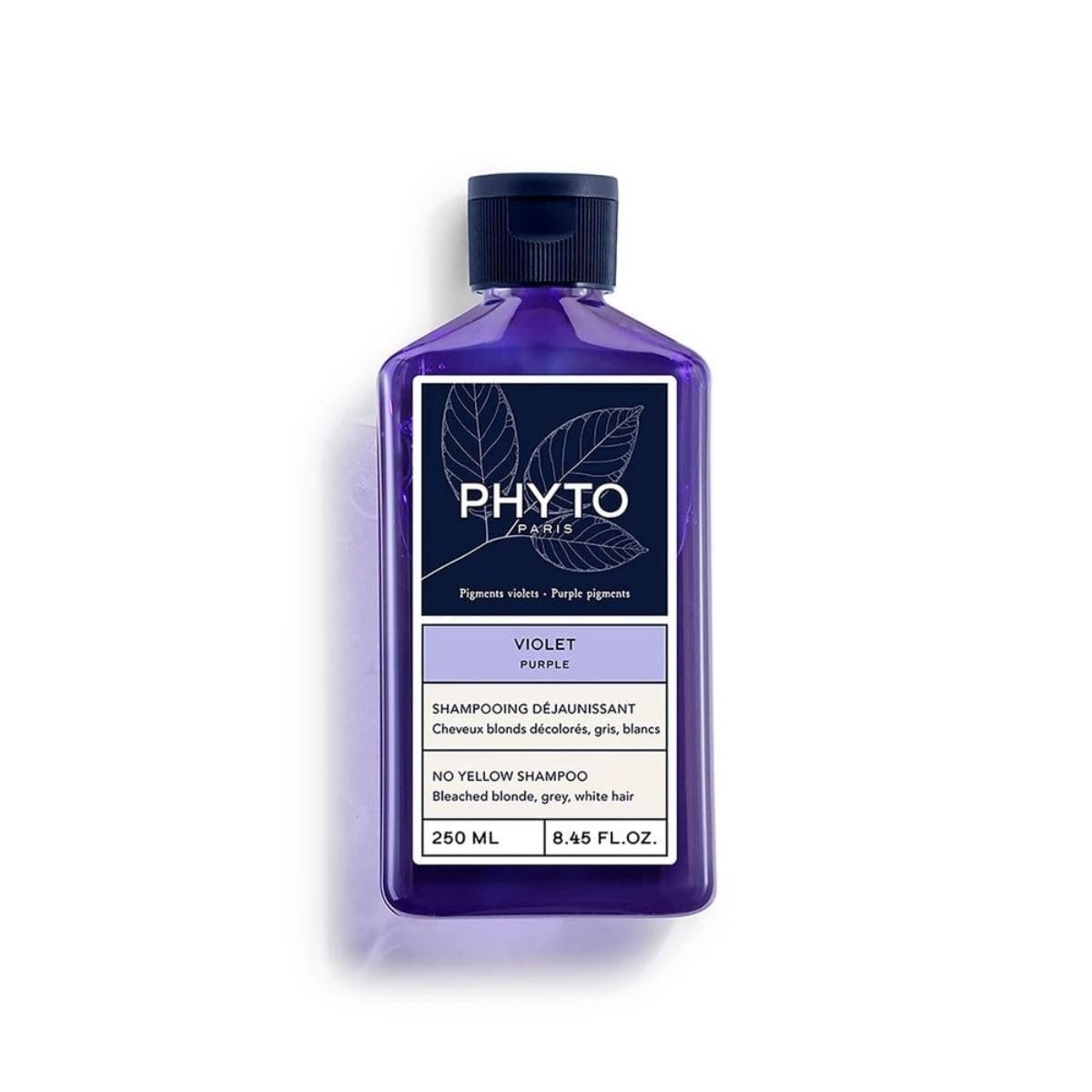 PHYTO PURPLE No Yellow Shampoo - Sulfate Free for Gray, White, and Bleached Blonde Hair - 8.45 fl oz Avelisse