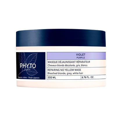 PHYTO PURPLE Repairing No Yellow Mask – Deep Hydration for Gray, White & Bleached Blonde Hair – 6.76 fl oz