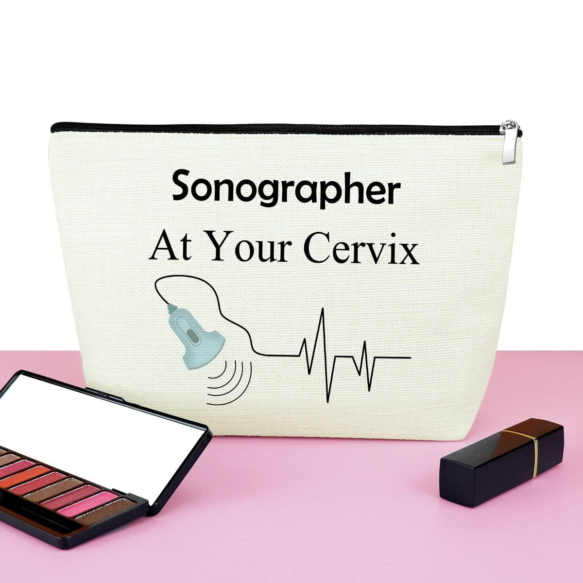 Sonographer Gift Makeup Bag - Ultrasound Technician Appreciation Cosmetic Pouch for Women Radiologist Tech Student Graduation Birthday - görsel 11