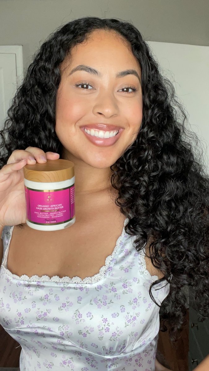 Chebe Hair Growth and Thickening Butter - Ayurvedic Deep Conditioner with Shea, Cocoa, Mango Butter, Fenugreek, and Rosemary for All Hair Types (8 oz) Avelisse