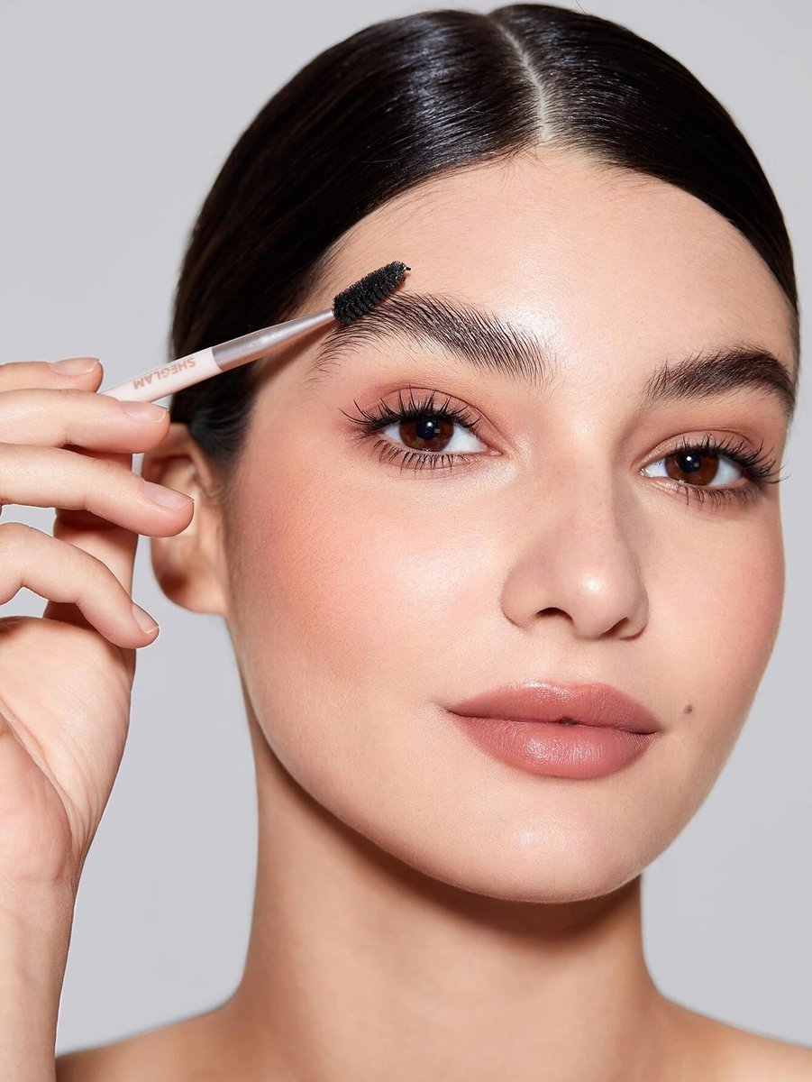 SHEGLAM Set Me Up Brow Hold Eyebrow Gel - Crystal Clear, Long Lasting Waterproof Smudge Proof Shaping Eyebrow Wax (0.18 oz) - görsel 11
