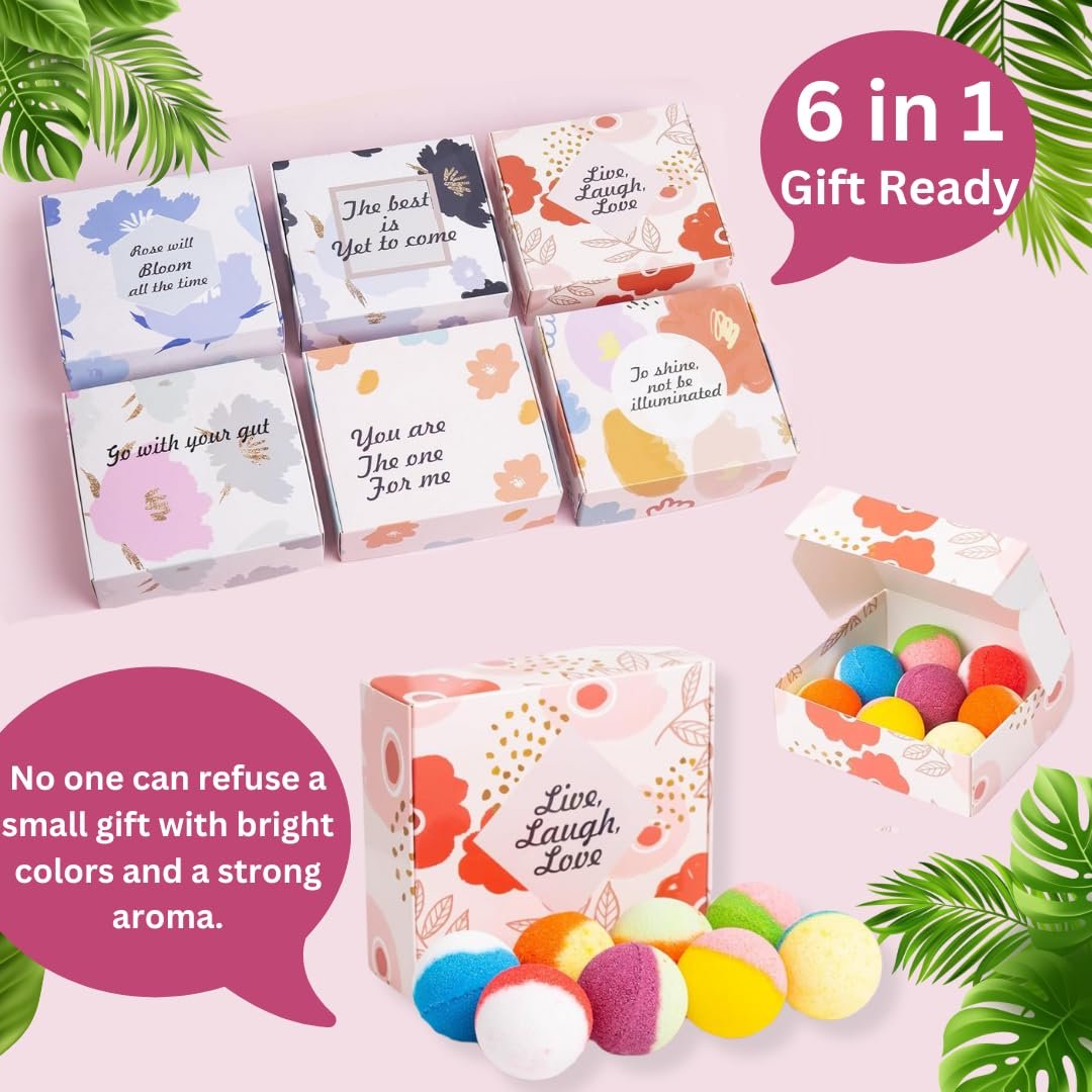 Kainga Recka 48 Natural & Organic Bath Bombs for Relaxation and Stress Relief – Gift Set for Women and Kids Avelisse