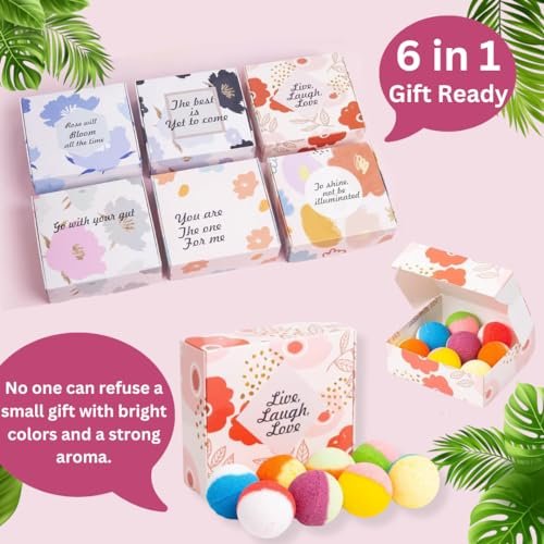 Kainga Recka 48 Natural & Organic Bath Bombs for Relaxation and Stress Relief – Gift Set for Women and Kids Avelisse