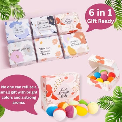 Kainga Recka 48 Natural & Organic Bath Bombs for Relaxation and Stress Relief – Gift Set for Women and Kids Avelisse